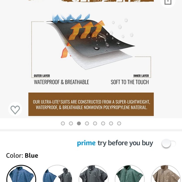 Amazon Poncho brand-new - Picture 3 of 8